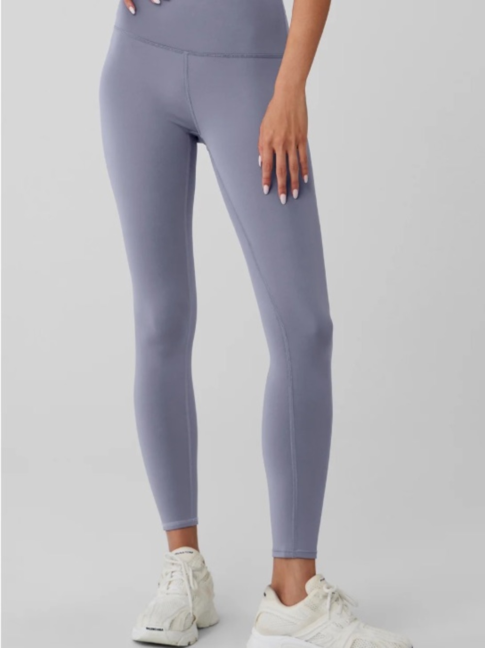 ALO Yoga 7/8 High-Waist Airlift Legging - Fog, Size Small